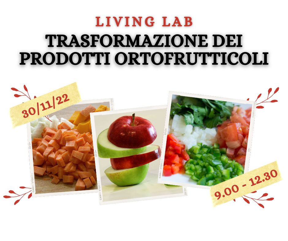 Trasformazione dei prodotti ortofrutticoli - Living Lab